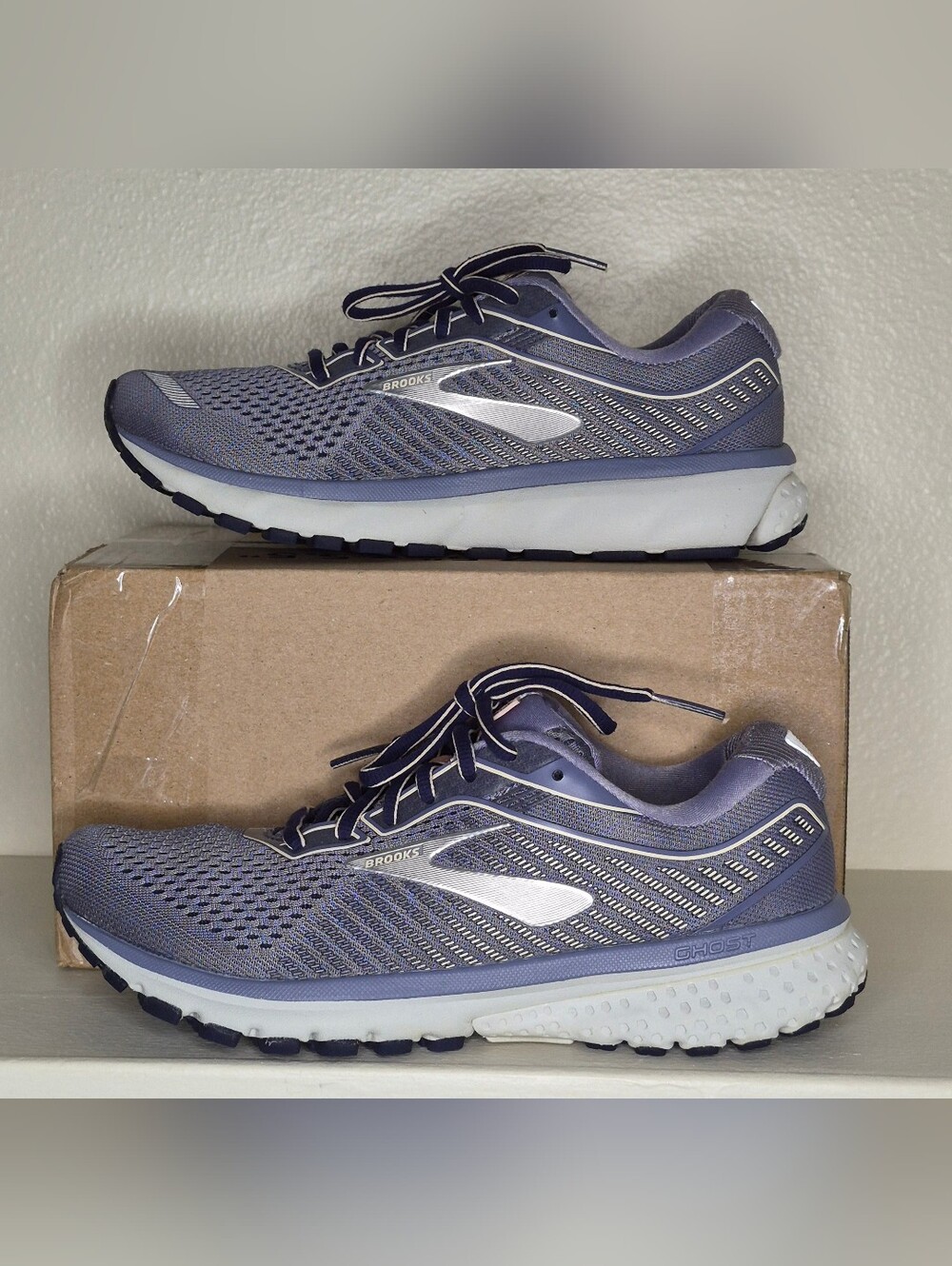 Brooks Ghost 12 Running Shoes - Grey Lavender